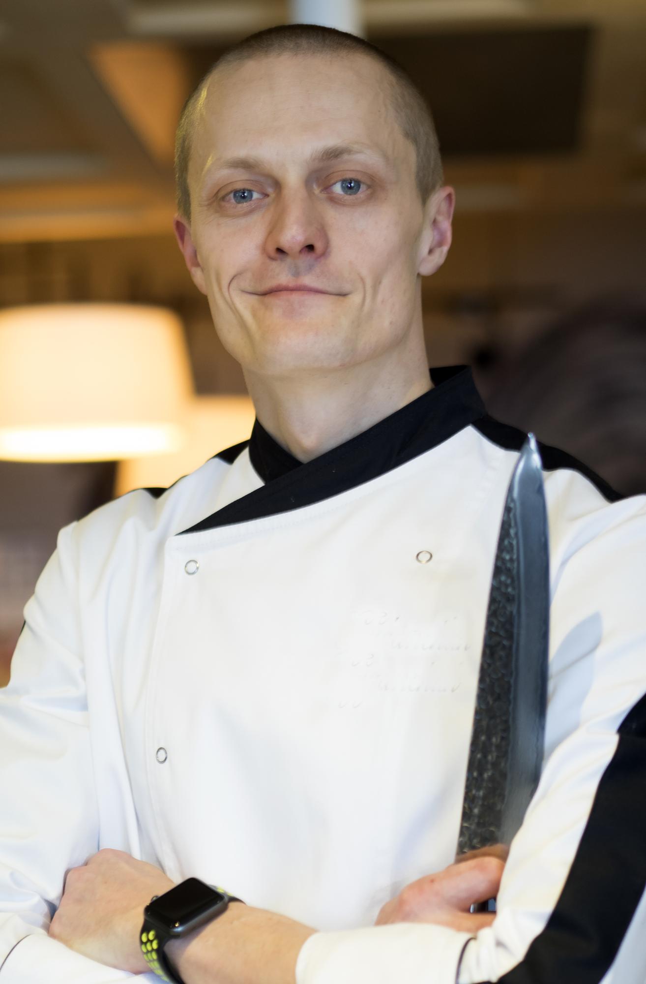 Head instructor portrait in apron